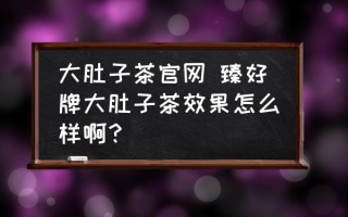 大肚子茶官网 臻好牌大肚子茶效果怎么样啊？