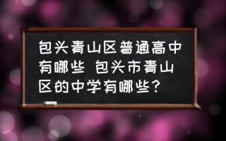 包头青山区普通高中有哪些 包头市青山区的中学有哪些？