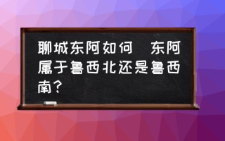 聊城东阿如何(东阿属于鲁西北还是鲁西南?)