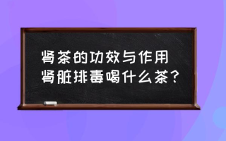 肾茶的功效与作用 肾脏排毒喝什么茶？