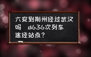 六安到荆州经过武汉吗(d636次列车途经站点？)