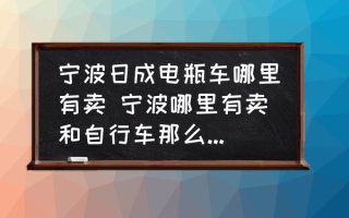 宁波日成电瓶车哪里有卖 宁波哪里有卖和自行车那么大的电瓶车？