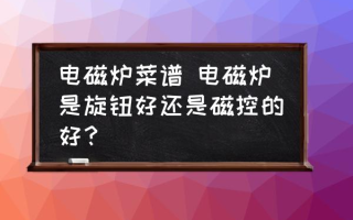 电磁炉菜谱 电磁炉是旋钮好还是磁控的好？