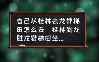 自己从桂林去龙脊梯田怎么去(桂林到龙胜龙脊梯田坐什么车？)